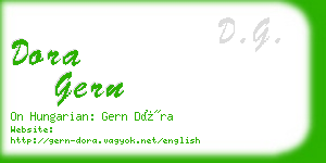 dora gern business card